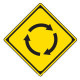 ロータリーあり（交通標識（警戒標識）コレクション）