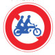 大型自動二輪車及び普通自動二輪車二人乗り通行禁止（交通標識（規制標識）コレクション）